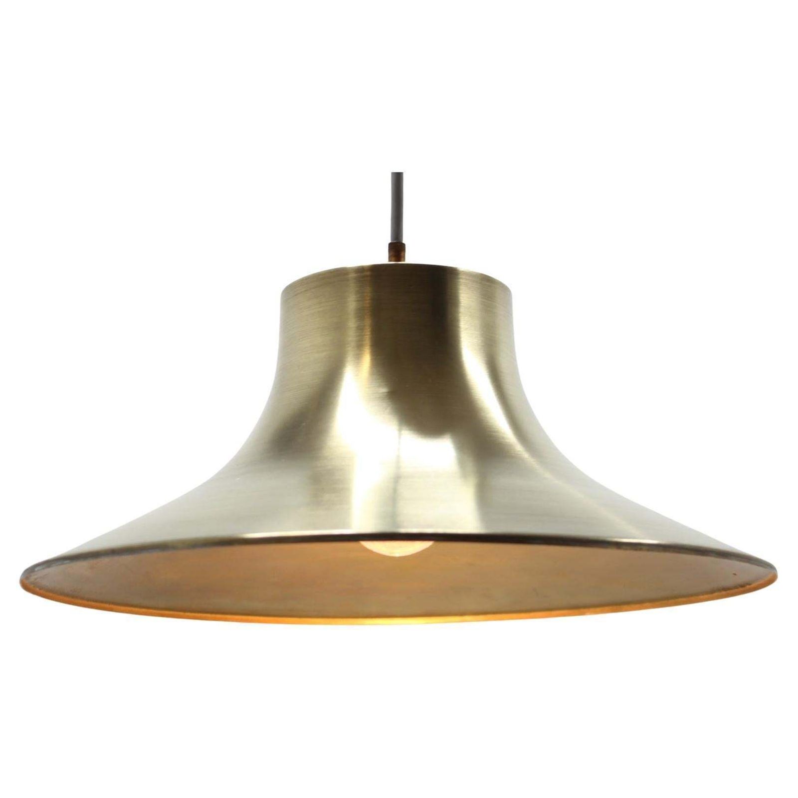 Mid Century Design Messing Hanglamp Van Napako, Jaren 1970
