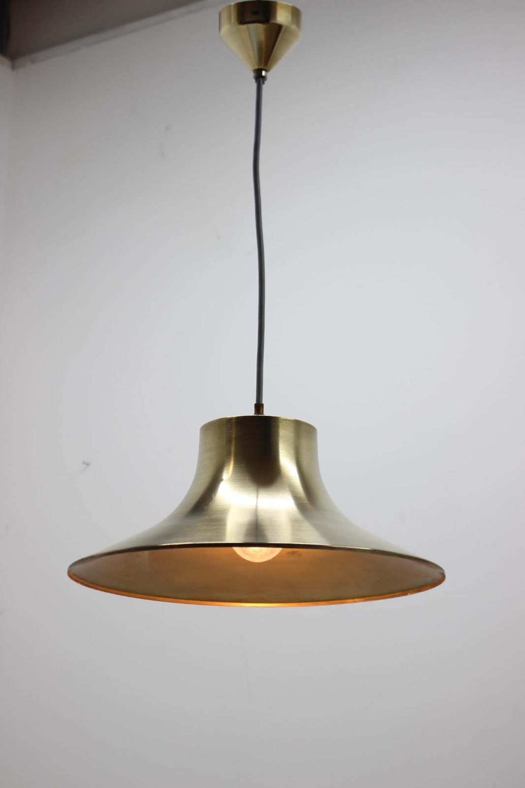 Mid Century Design Messing Hanglamp Van Napako, Jaren 1970 photo furniture