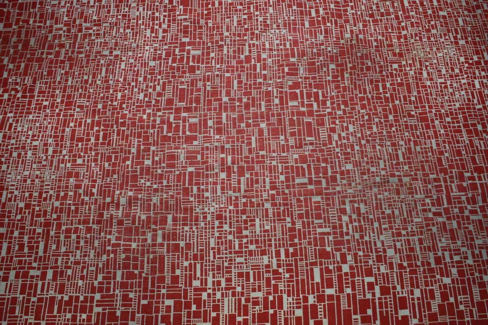 Interesting Big Abstract Geometric Modernist Bouclé Carpet / Rug   Around 1950s photo Textiles