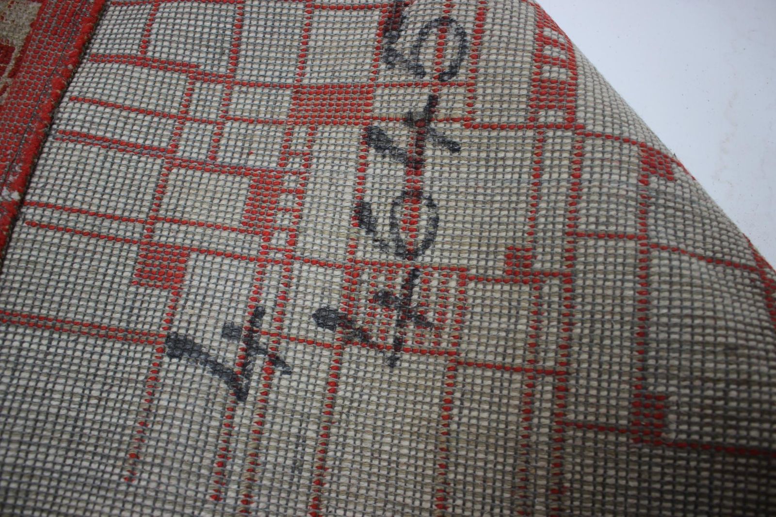 Interesting Big Abstract Geometric Modernist Bouclé Carpet / Rug   Around 1950s photo buy