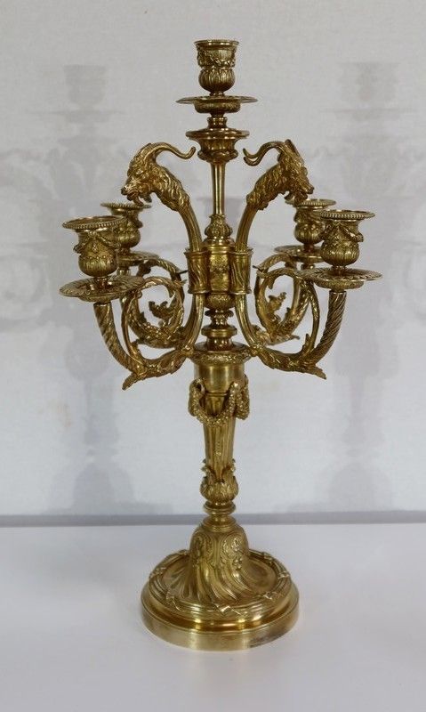 Important Bronze Candelabrum   2nd Half Of The 19th Century