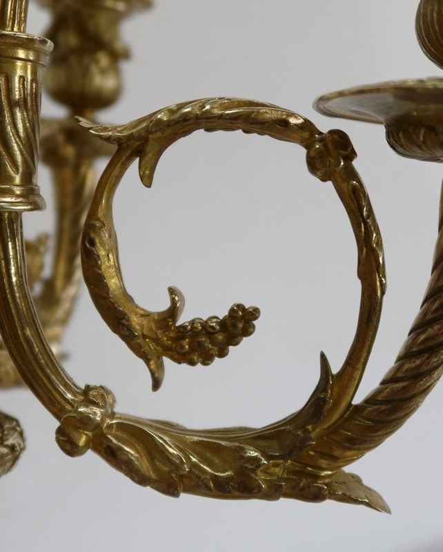 1720.1 Important Bronze Candelabrum   2nd Half Of The 19th Century photo