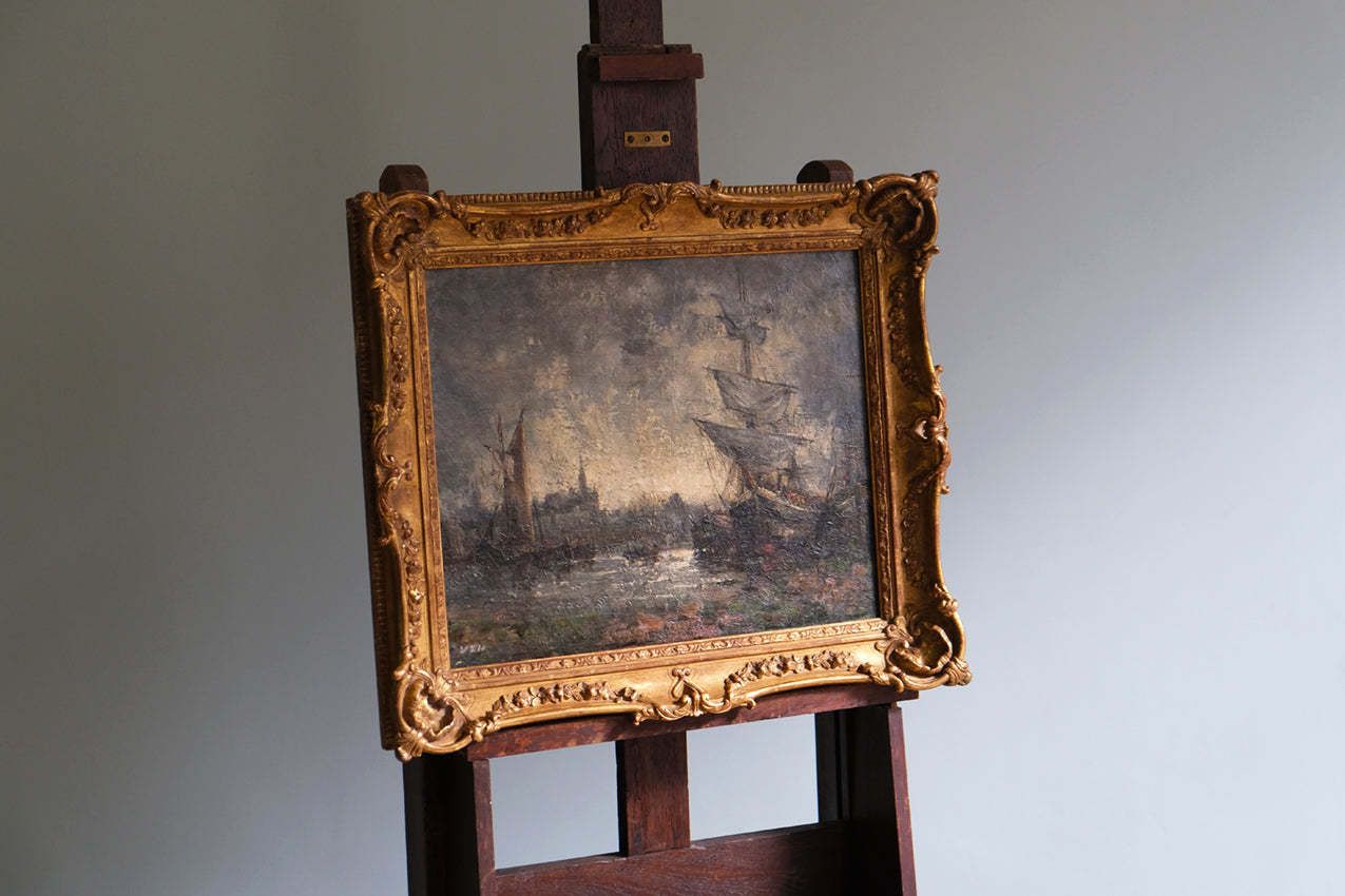 Seascape Painting, Mid 20th Century photo furniture