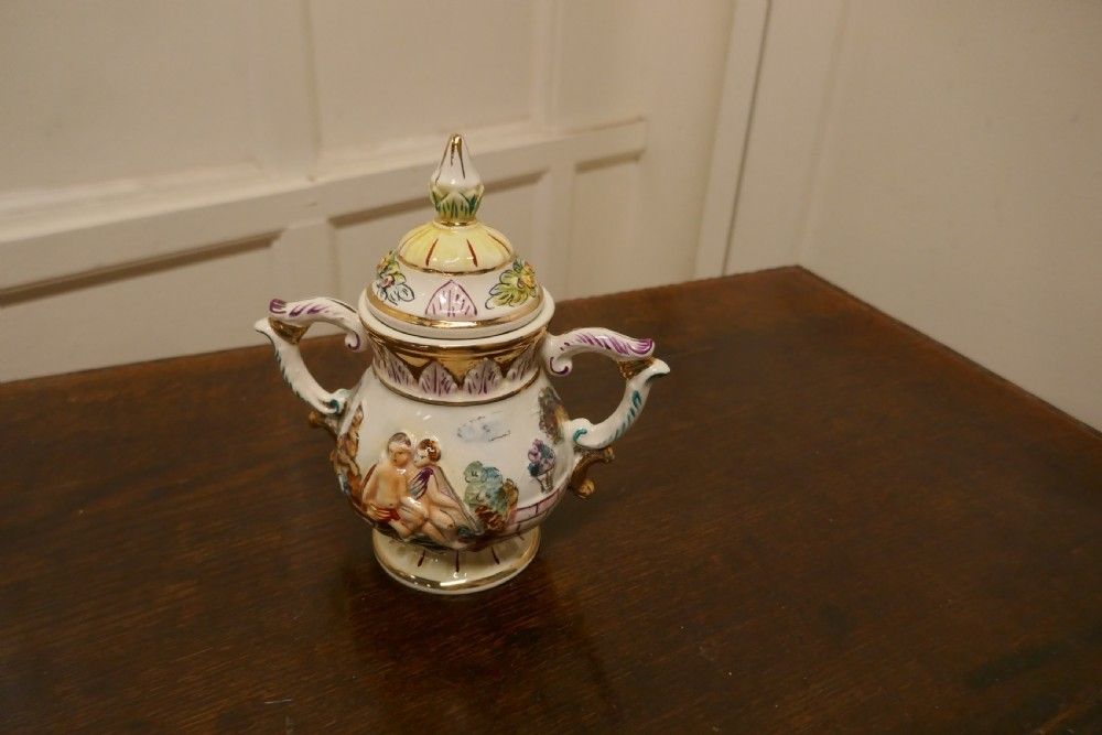 Charming 20th Century Capodimonte Coffee Set photo vintage
