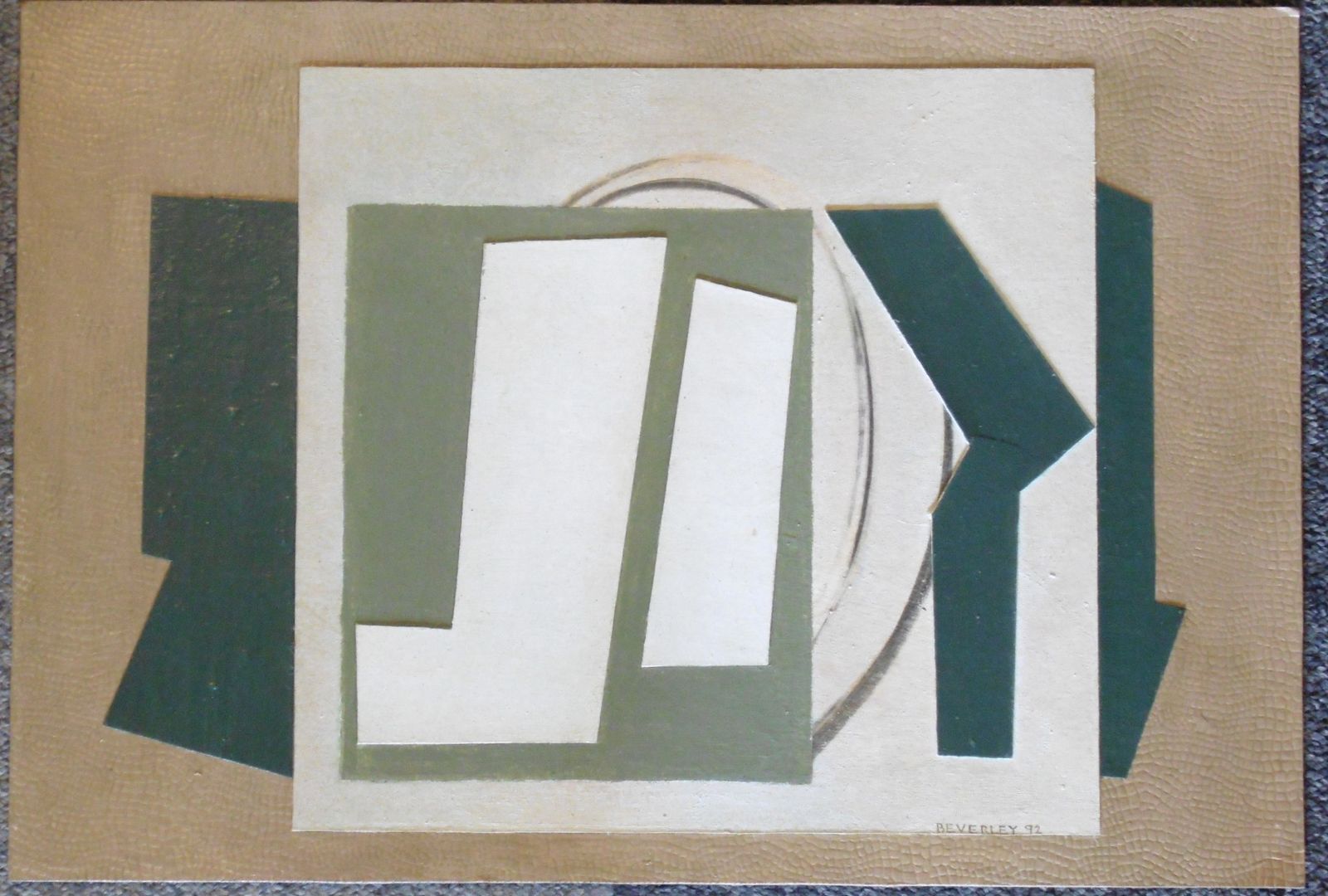 Untitled(collage In Leather And Paper) By Beverley Peter Meyers photo furniture