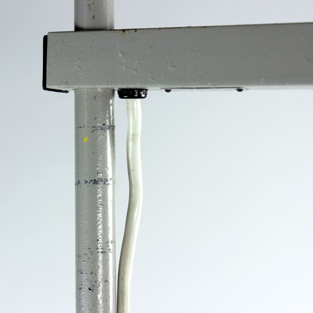 Tall Metal Doctor's Floor Lamp, Czechoslovakia 1950s photo furniture