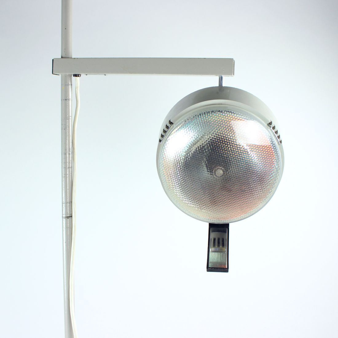 photo vinterior Tall Metal Doctor's Floor Lamp, Czechoslovakia 1950s