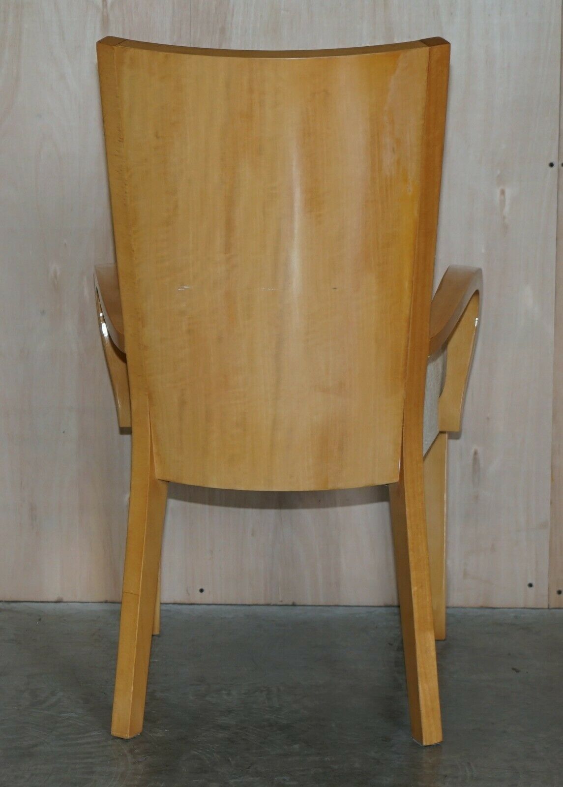 X10 Rrp Giorgio Collection Huge Burr Satinwood Dining Chairs Part Suite photo vintage