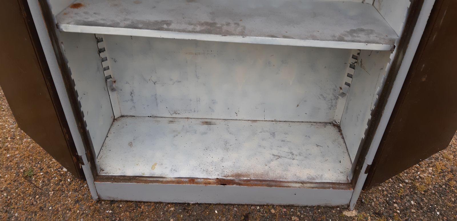 Industrial Iron Cabinet, 1950s photo buy