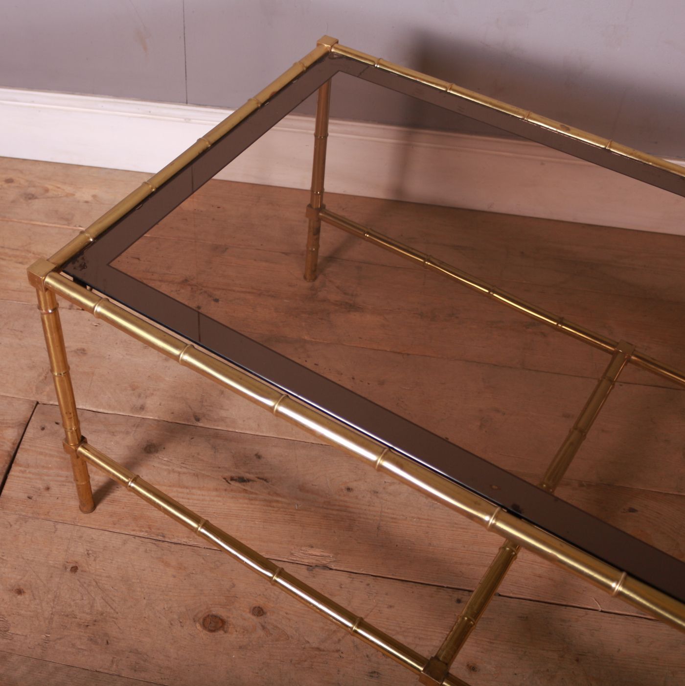 photo furniture Italian Brass And Glass Tables