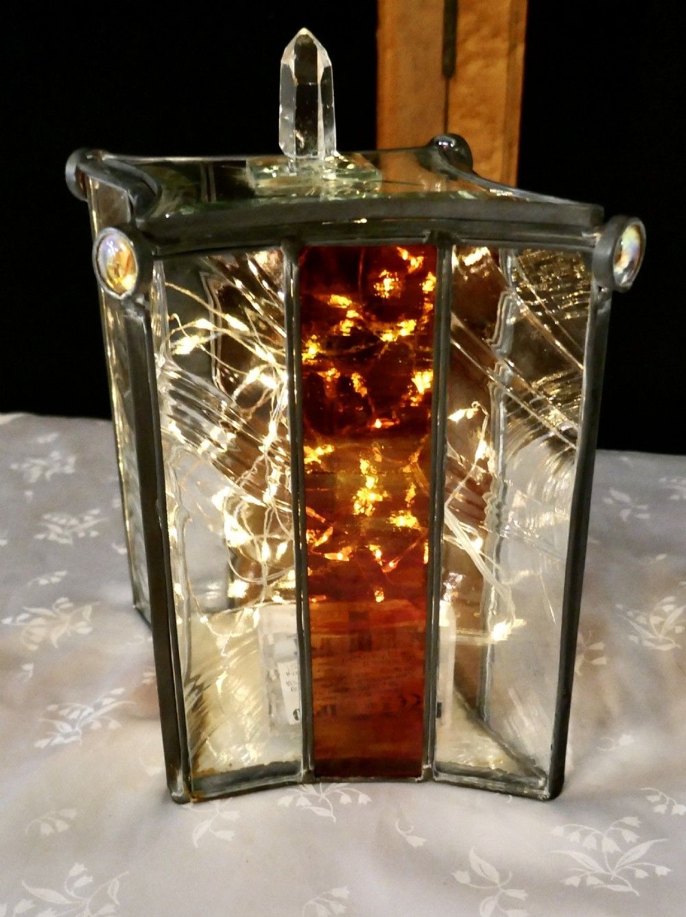 French Arts And Crafts Leaded Glass Trinket Casket photo 425.0