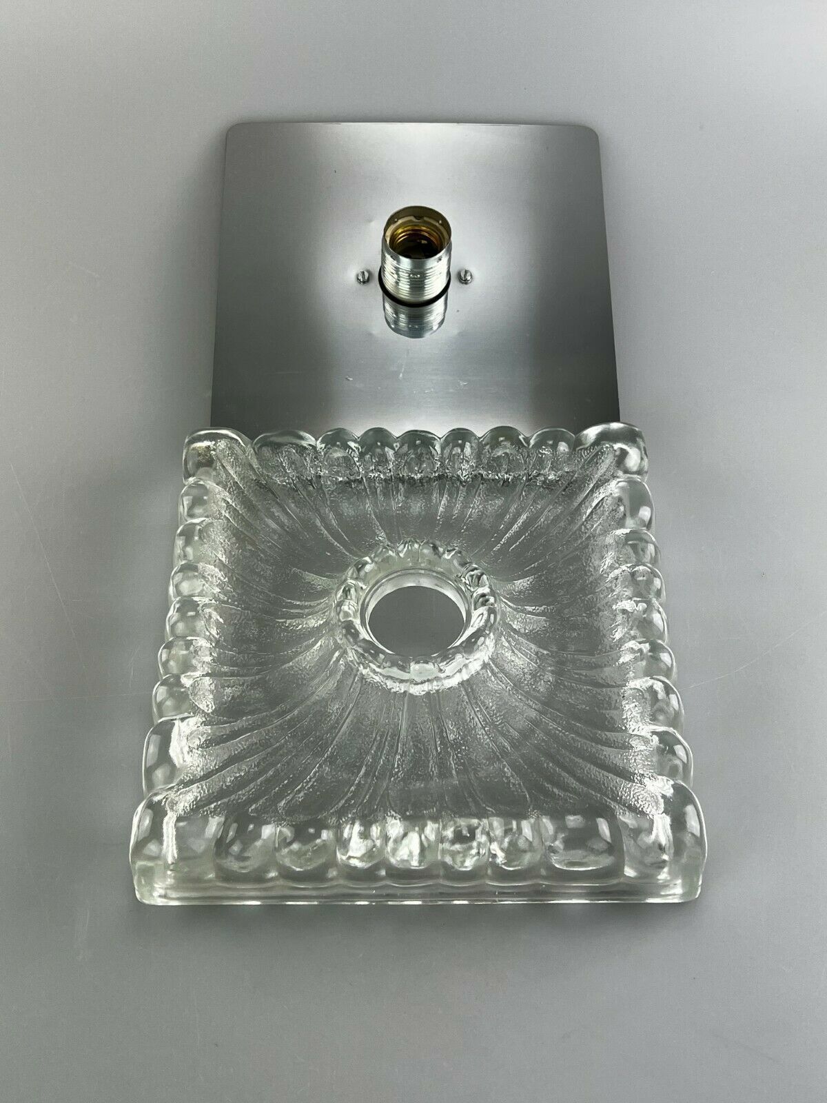 Lighting 60s 70s Lamp Light Wall Lamp Wall Lamp Ice Glass Space Age Design 60s photo