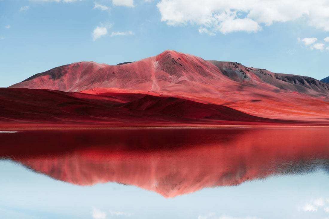 "Red Mountains Panorama" By Tatsiana Volskaya
