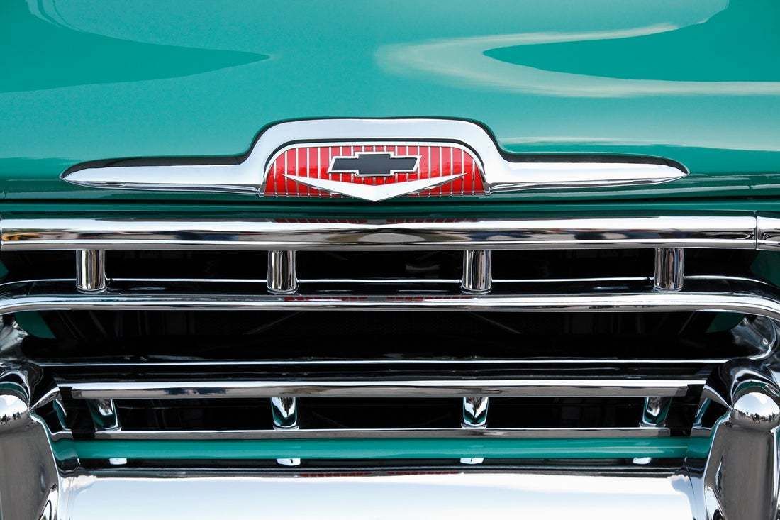 "Grille And Hood Of 1957 Chevrolet Pickup" By Constantgardener