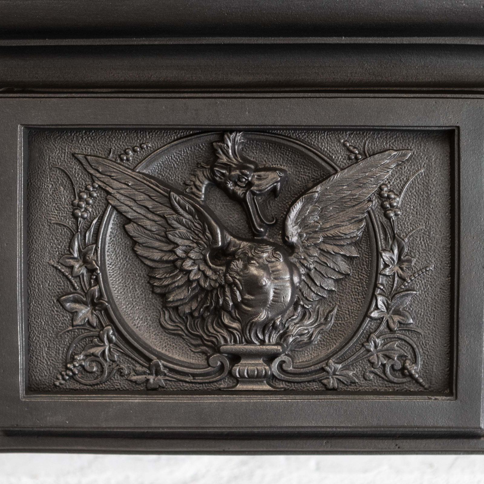 Rare Antique Victorian Cast Iron Fireplace Surround photo furniture