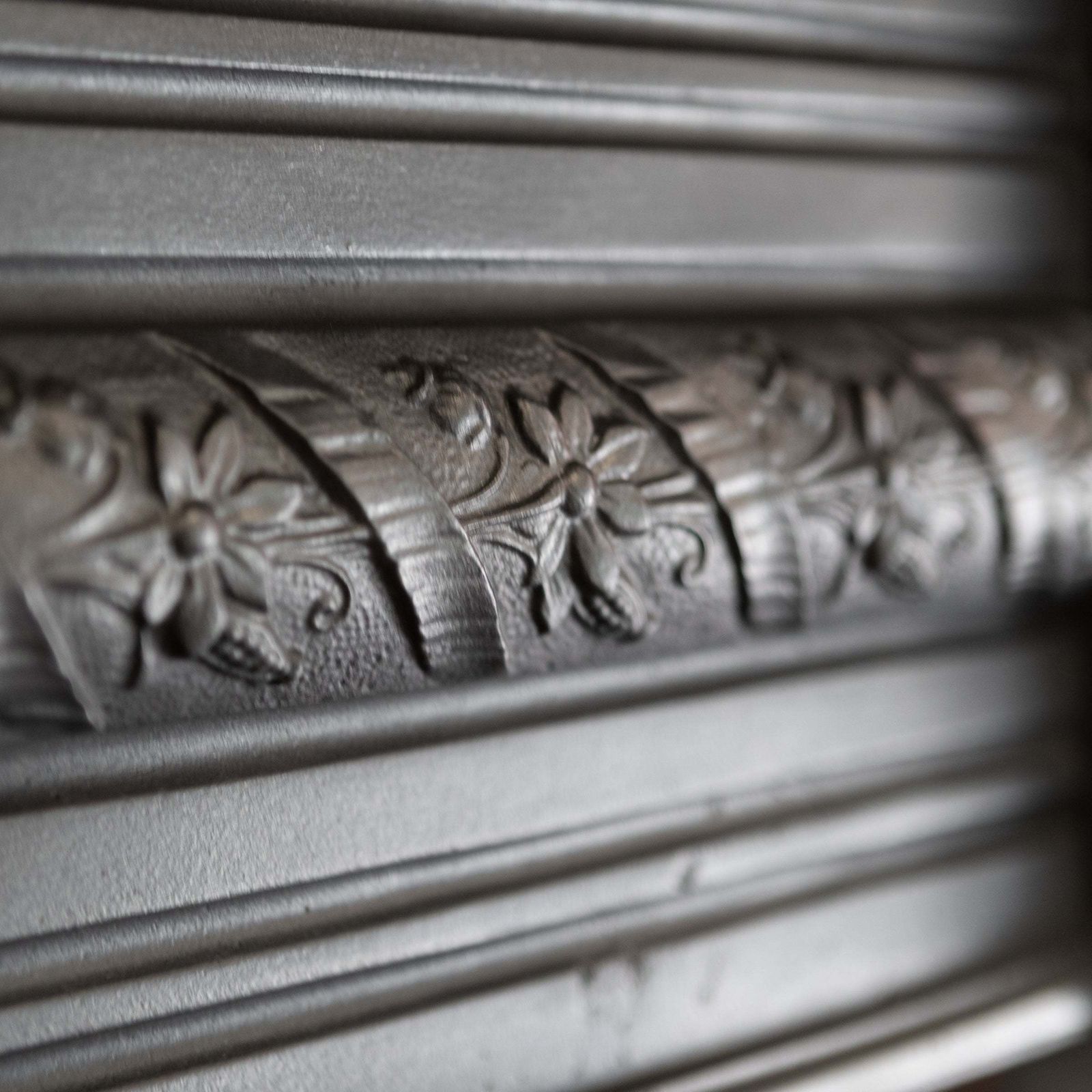 Rare Antique Victorian Cast Iron Fireplace Surround photo vinterior