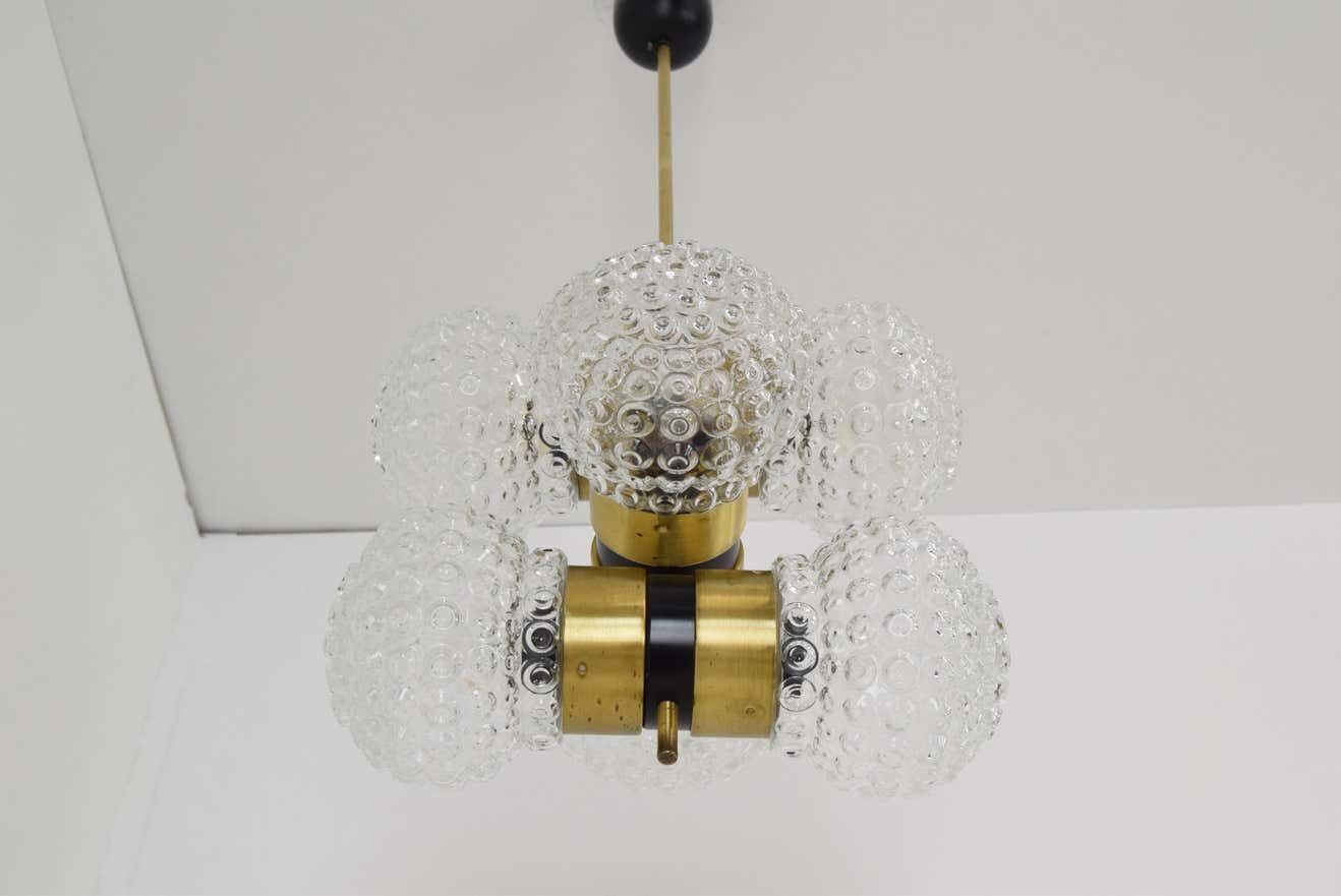 Lighting Mid Century Chandelier By Napako,1960's photo
