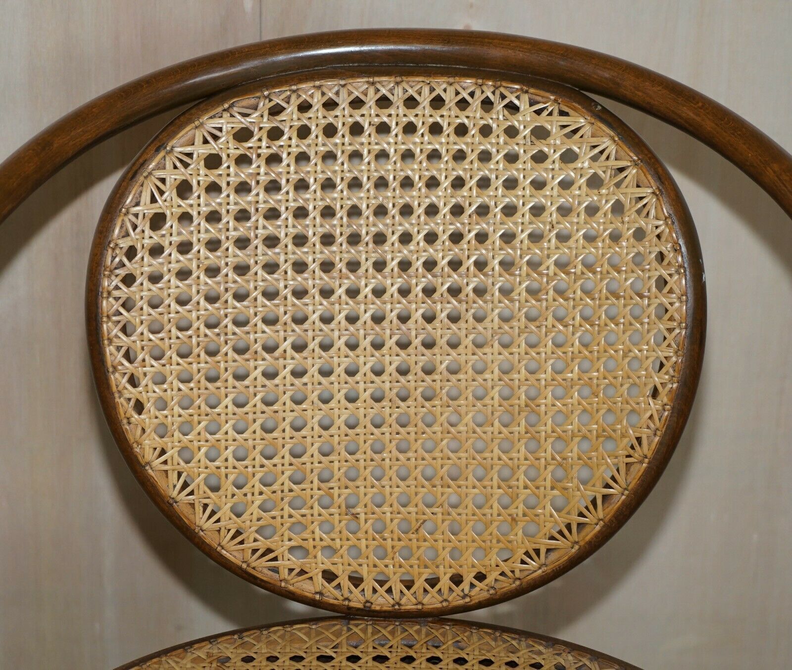 Six Original Stamped Thonet Swivel Bergere Armchairs photo buy