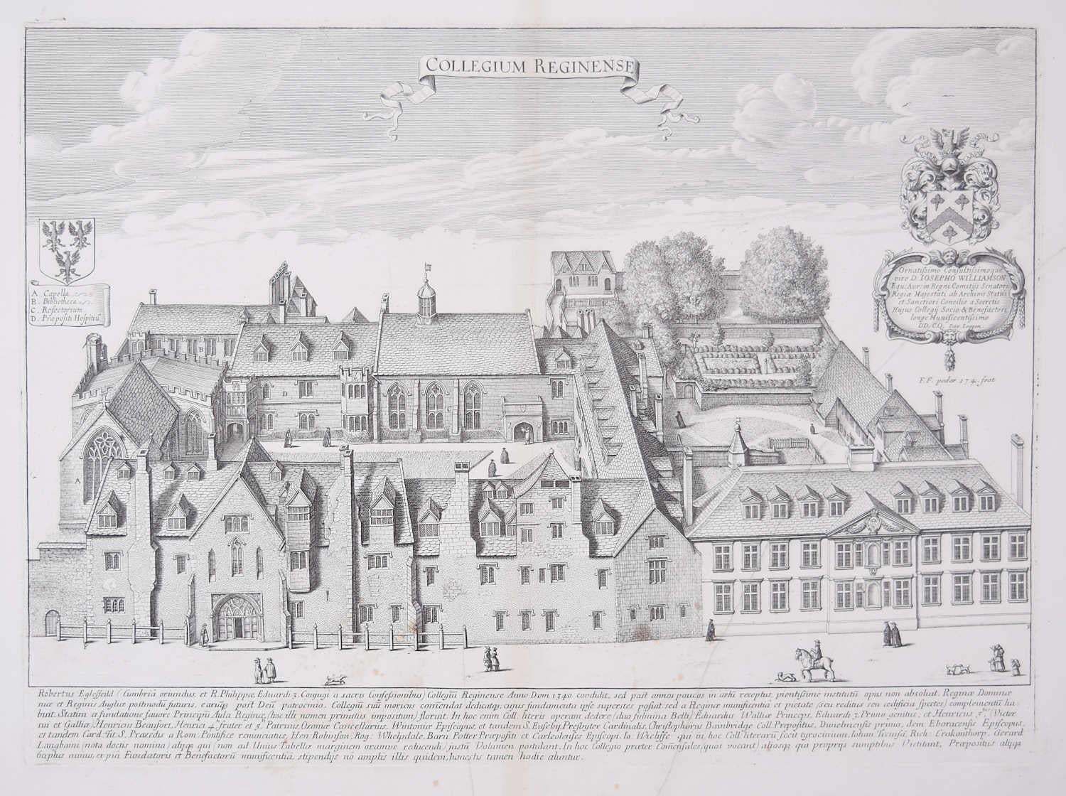 David Loggan David Loggan: Queen's College, Oxford (1674 Engraving) 1674