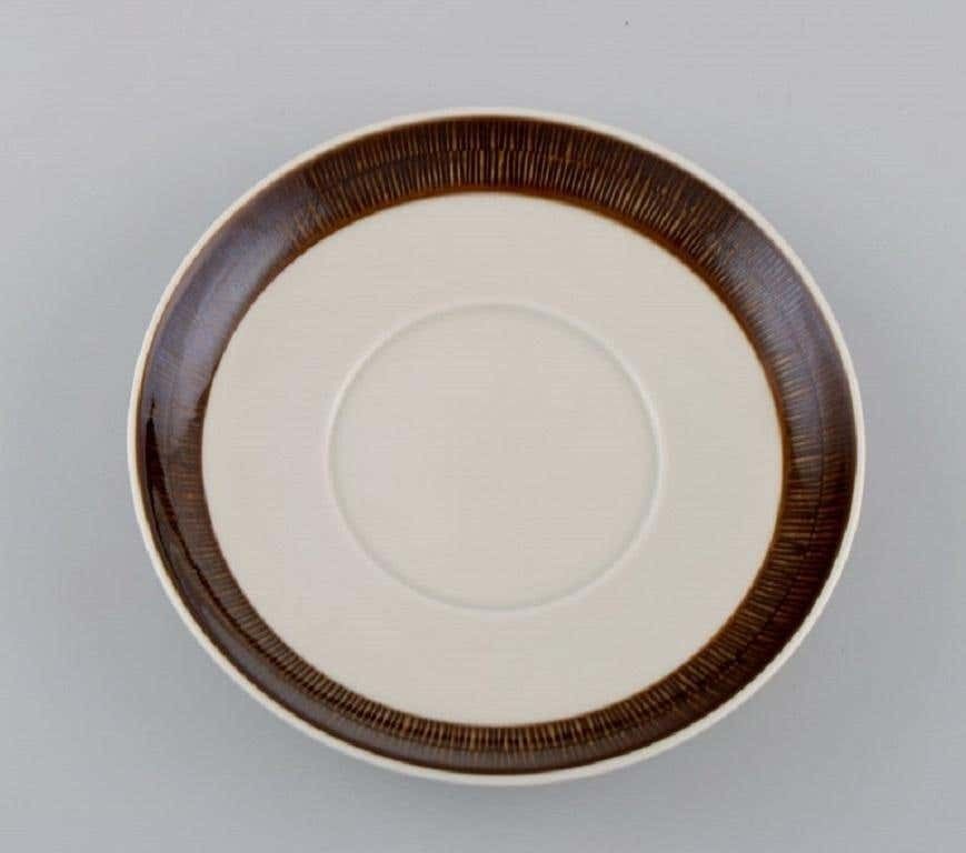 Hertha Bengtsson For Rörstrand, Four Koka Teacups With Saucers photo Home Decor