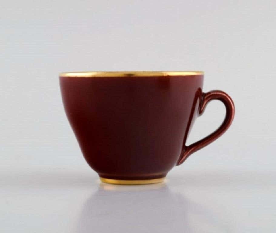 Four Royal Copenhagen / Aluminia Confetti Mocha Cups With Saucers photo for sale