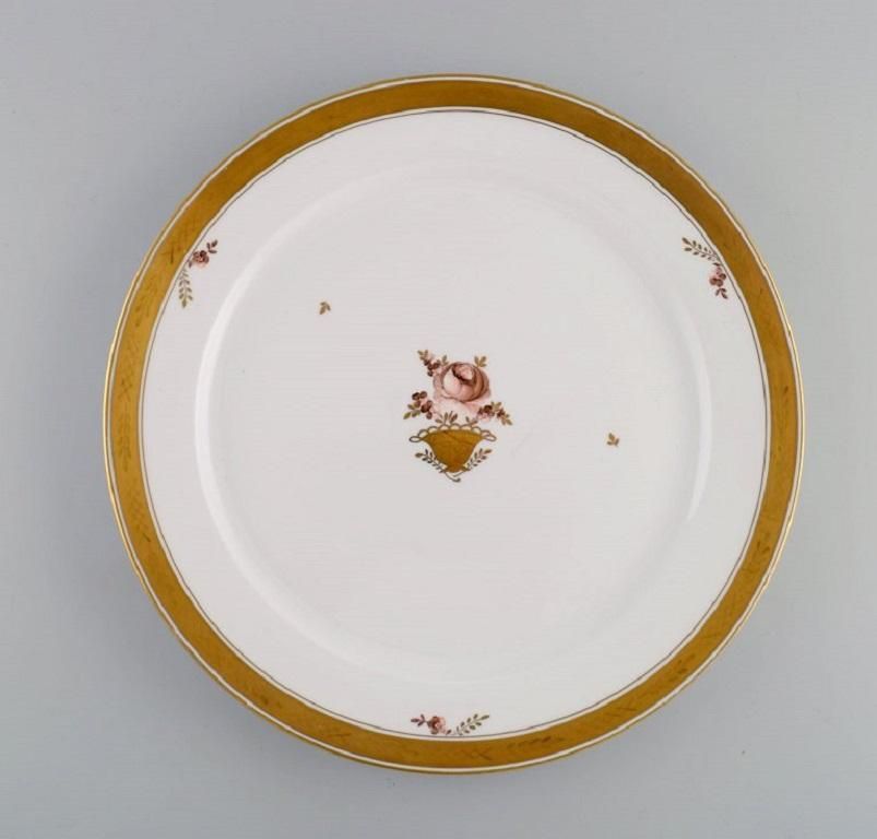 Two Round Royal Copenhagen Golden Basket Serving Dishes In Porcelain photo furniture
