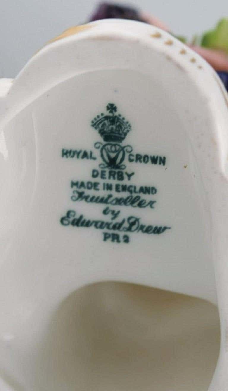 Royal Crown Derby, England, Hand Painted Porcelain Figure, "Fruitseller", 1930s photo buy