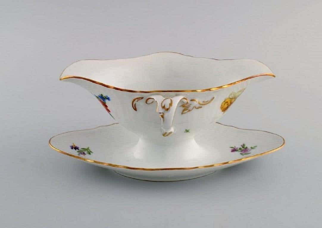 Royal Copenhagen Saxon Flower Sauce Boat In Hand Painted Porcelain photo Home Decor