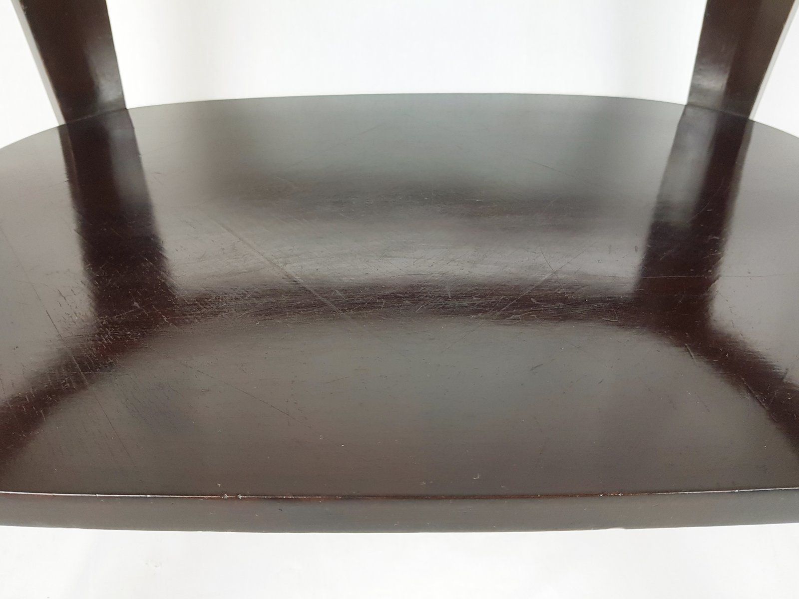 photo furniture Mid Century Modern Italian Wood & Glass Serving Cart