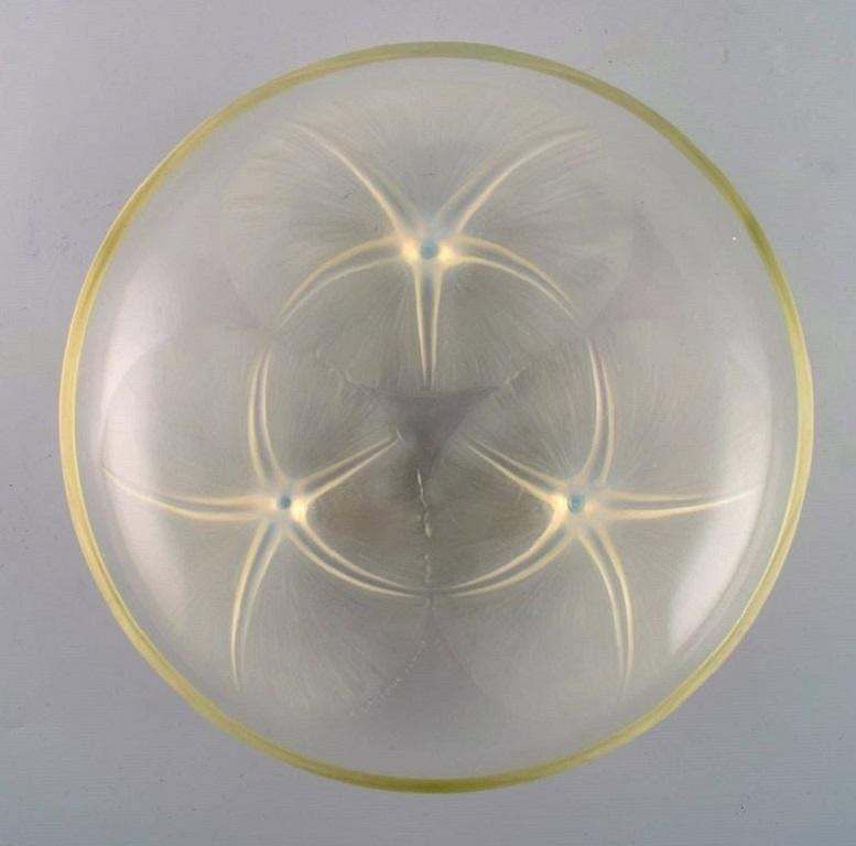 Early René Lalique Volubilis Bowl In Clear And Frosted Mouth Blown Art Glass photo furniture