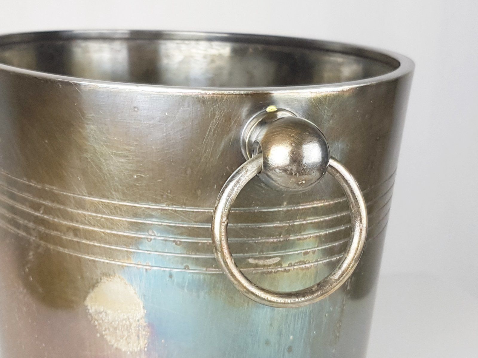 Mid Century Silver Plated Metal Ice Bucket From Christofle photo furniture