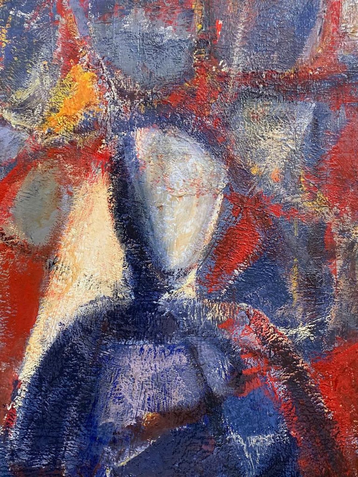 Oil On Plywood The Work Of Vittorio Scalzo, 1970s photo Art