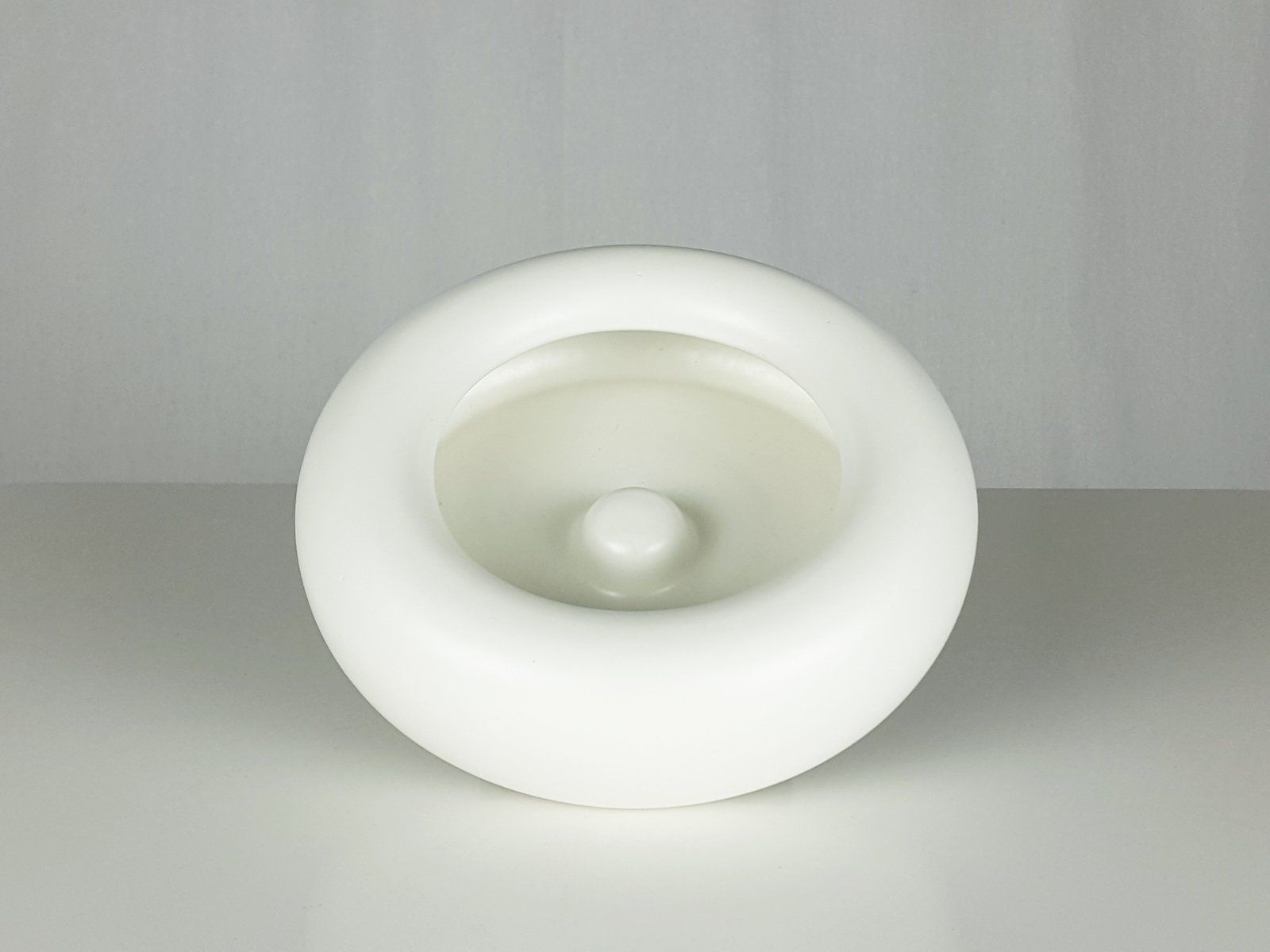 White Ceramic Sculptural Bombolo Centerpiece photo vintage
