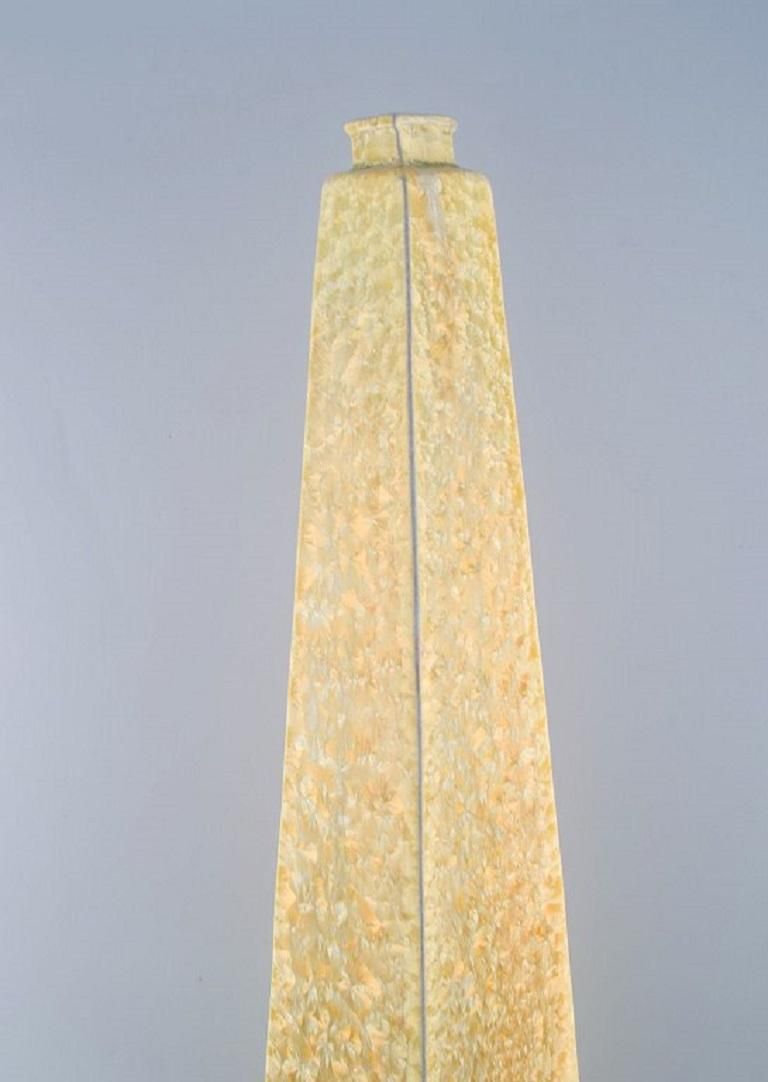 Isak Isaksson, Swedish Ceramicist, Colossal Unique Vase In Glazed Ceramics photo vinterior