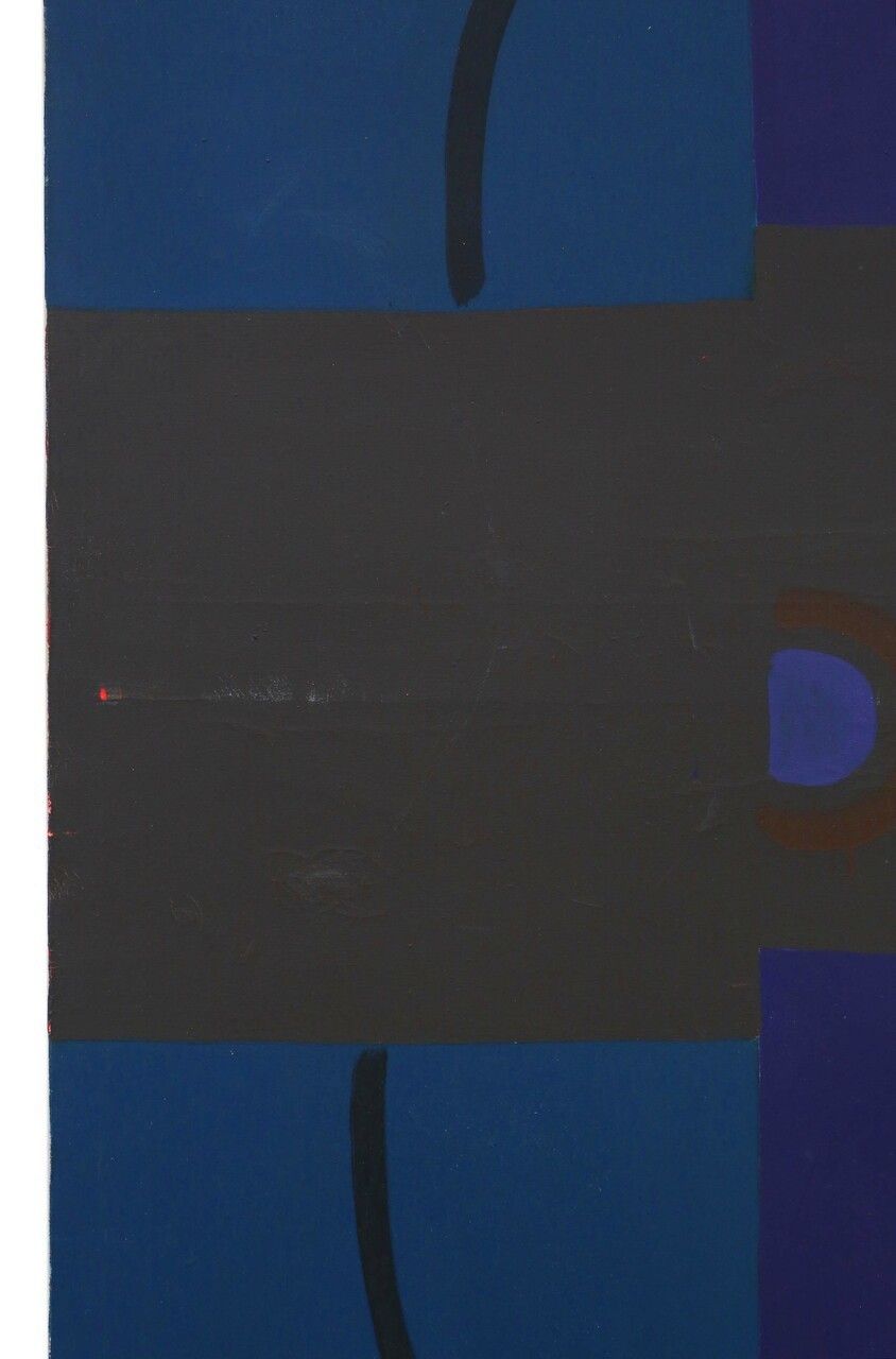 Very Large Oil On Canvas Painting Artwork Manner Circle Of Sonia Delaunay photo 1995.0