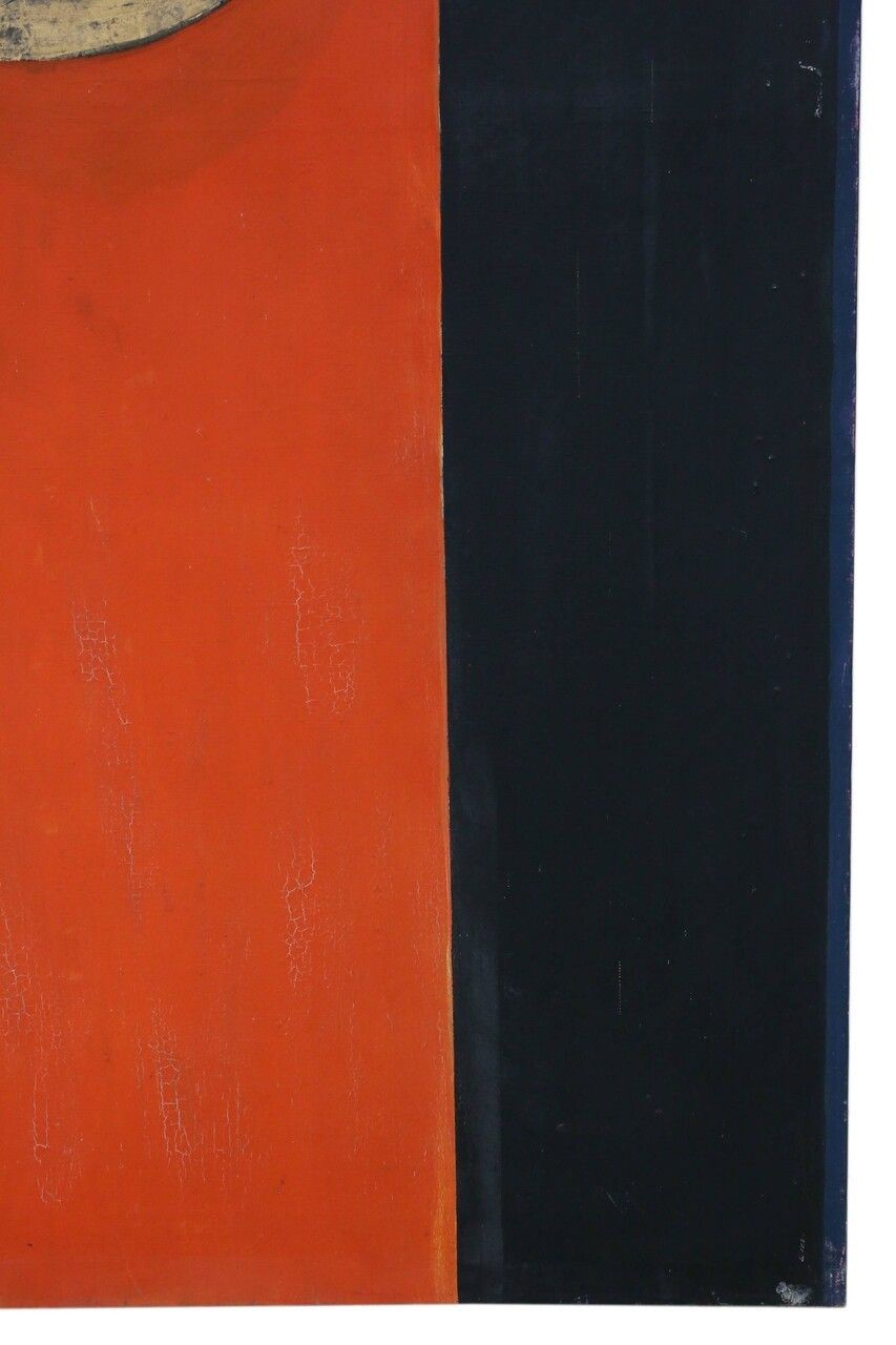 Very Large Oil On Canvas Painting Artwork Manner Circle Of Terry Frost photo Art