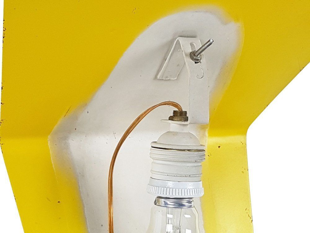 Mid Century Italian Yellow Metal And Opaline Glass Sconce photo 944.0