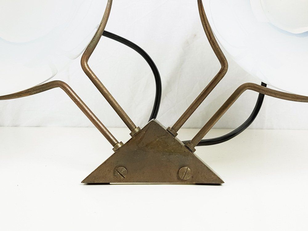 Italian Glass And Brass Model B519 Sconces From Candle, 1960s, Set Of 2 photo buy