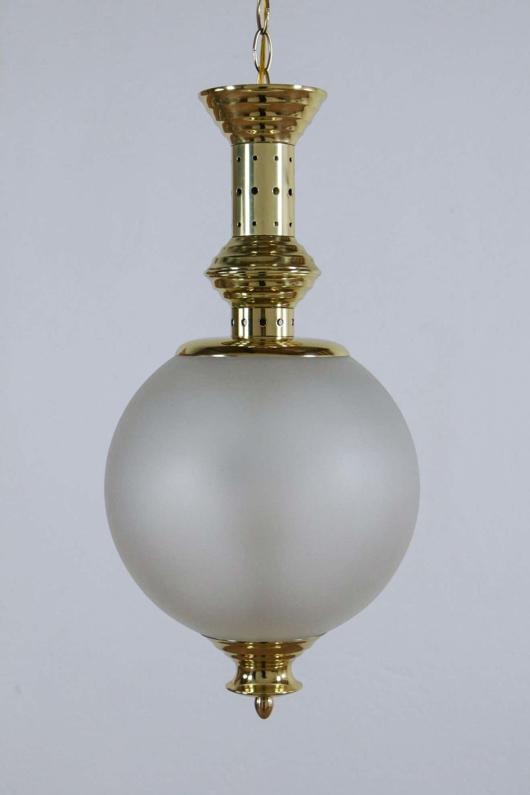 Italian Mid Century Pendant Lamp, Azucena Style, 1960 photo Lighting