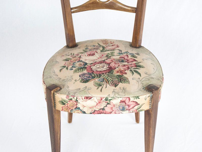 Italian High Back Chairs From Minotti, 1950s, Set Of 2 photo for sale
