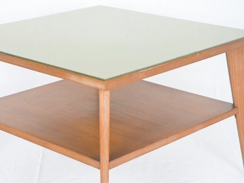 Vintage Italian Teak Wood Coffee Table, 1960s photo for sale