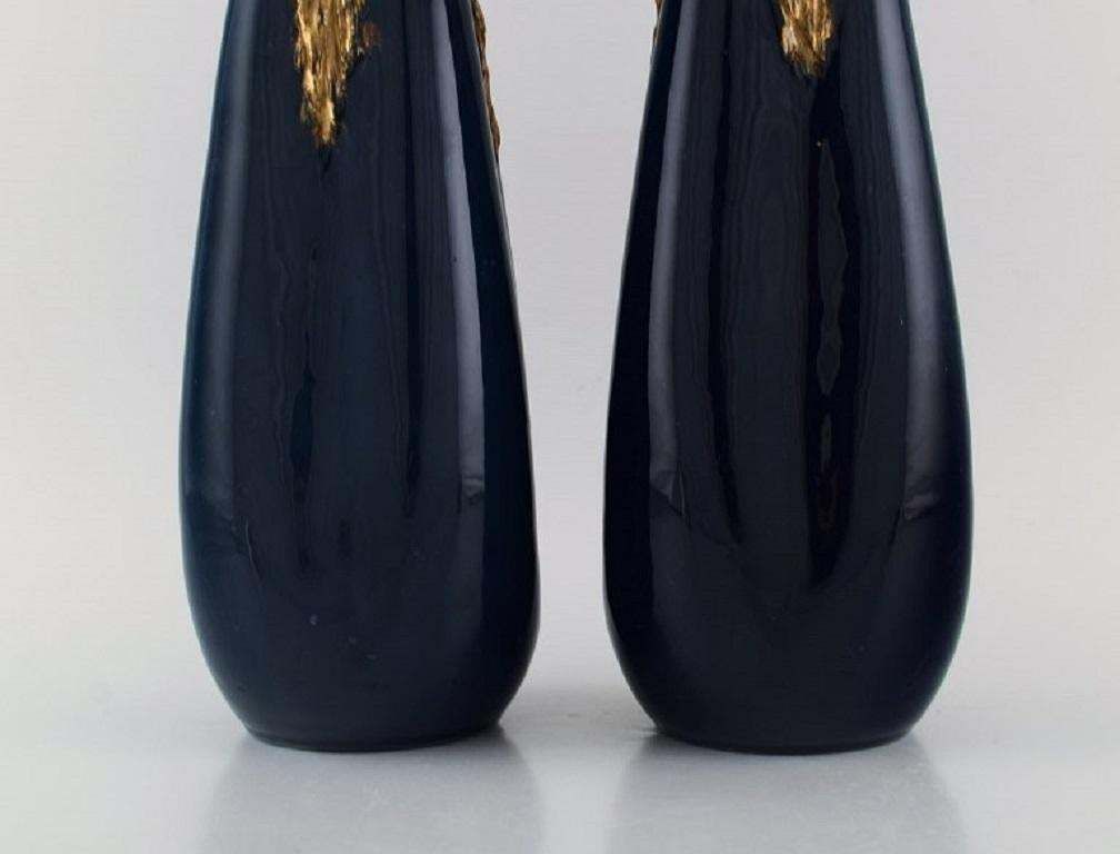Pierre Perret For Vallauris, A Pair Of Antique Vases In Glazed Ceramics photo Home Decor
