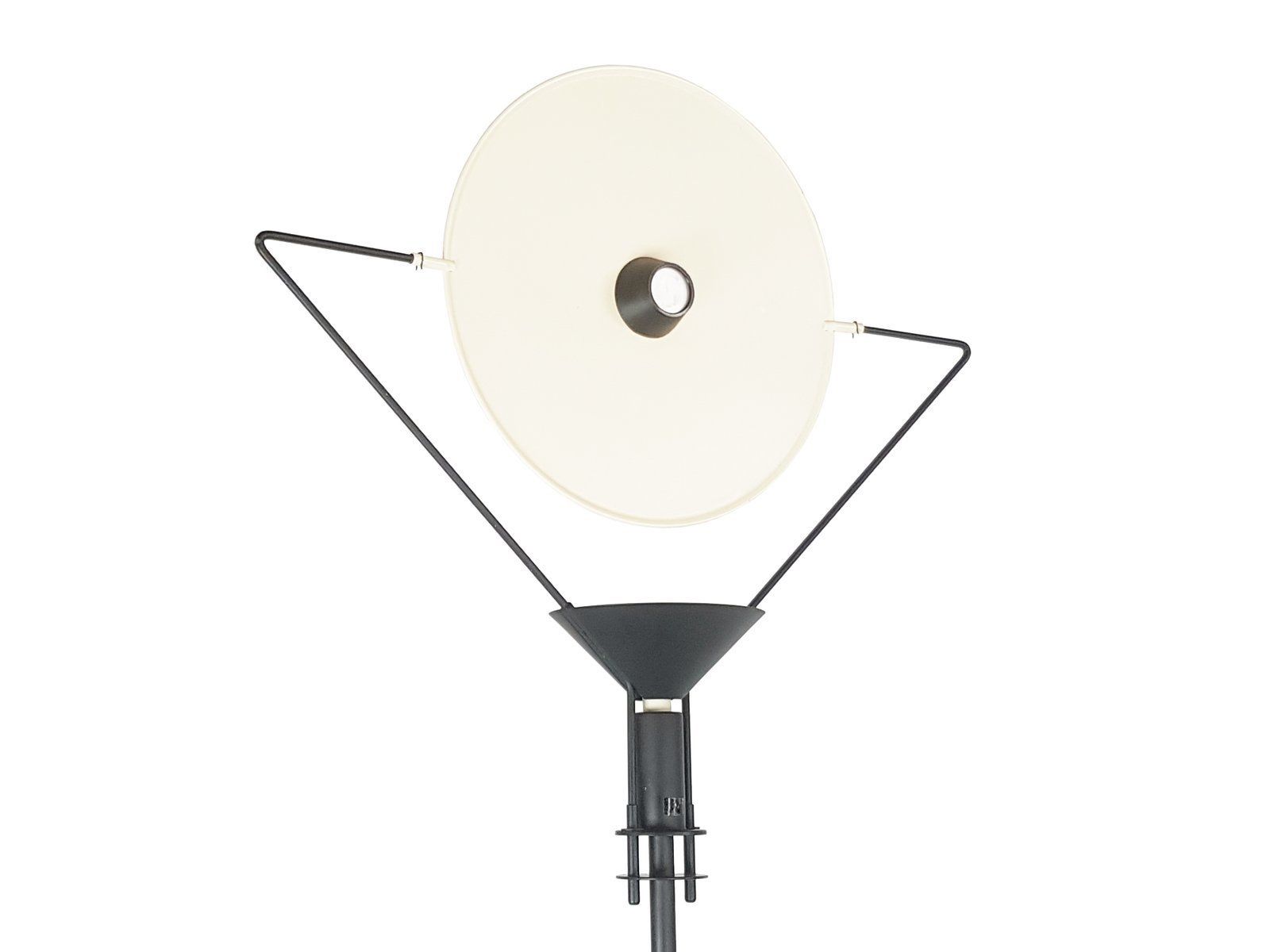 Ivory & Black Metal Polifemo Floor Lamp By Carlo Forcolini For Artemide, 1980s photo for sale