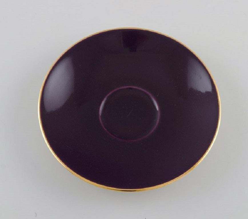 Three Royal Copenhagen / Aluminia Confetti Movcha Cups With Saucers photo Home Decor