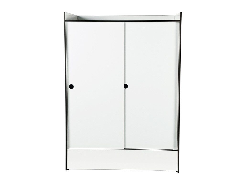 Italian White Laminated Plastic Storage Unit With Shelves & Sliding Doors For La Rinascente, 1960s