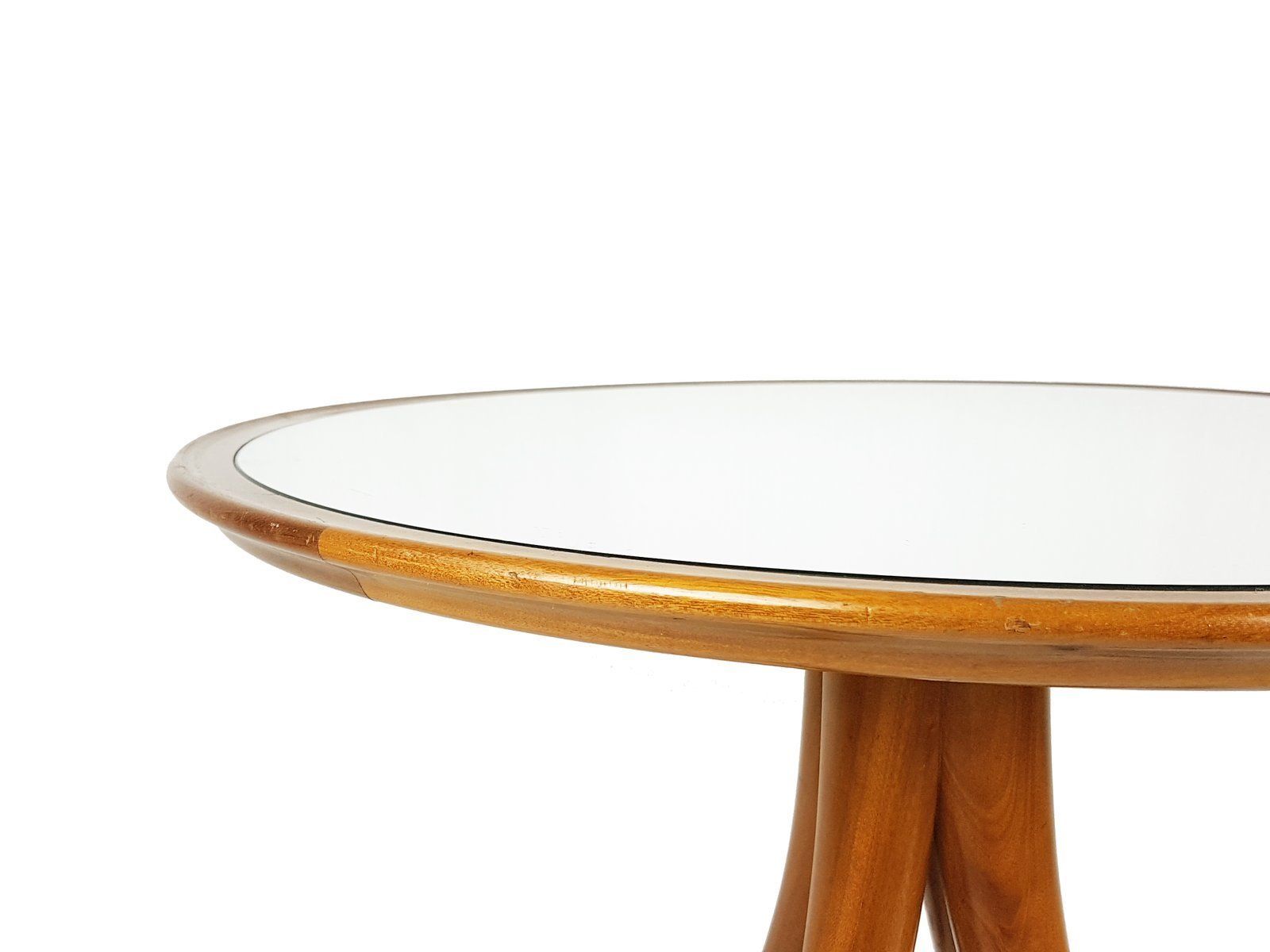 Coffee Table In Mirrored Glass And Wood By Pietro Chiesa For Fontana Arte, 1930s photo furniture