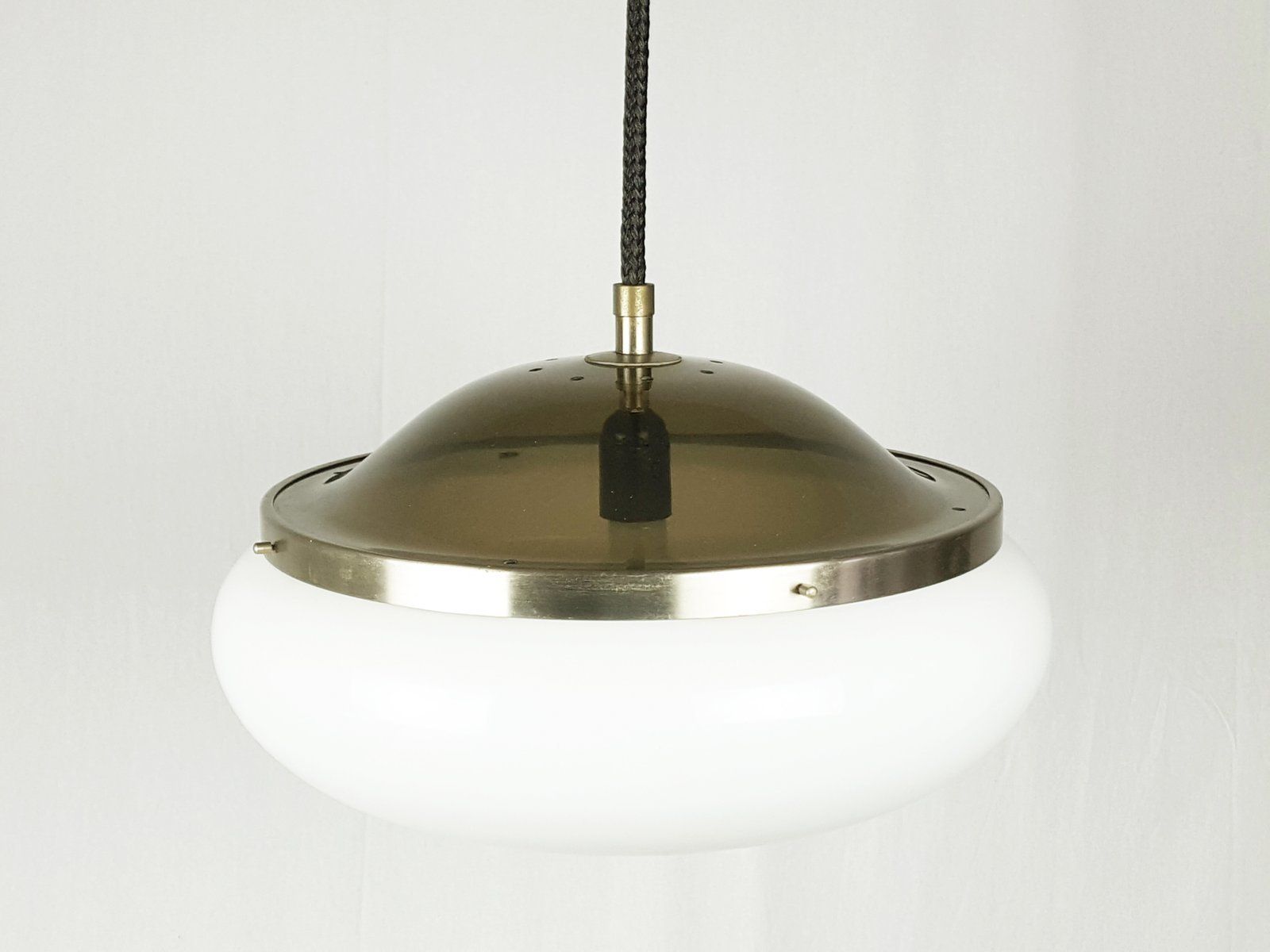 photo furniture White Plastic Shade Model 2/5 Pendant Lamp By Gianemilio Piero & Anna Monti For Kartell