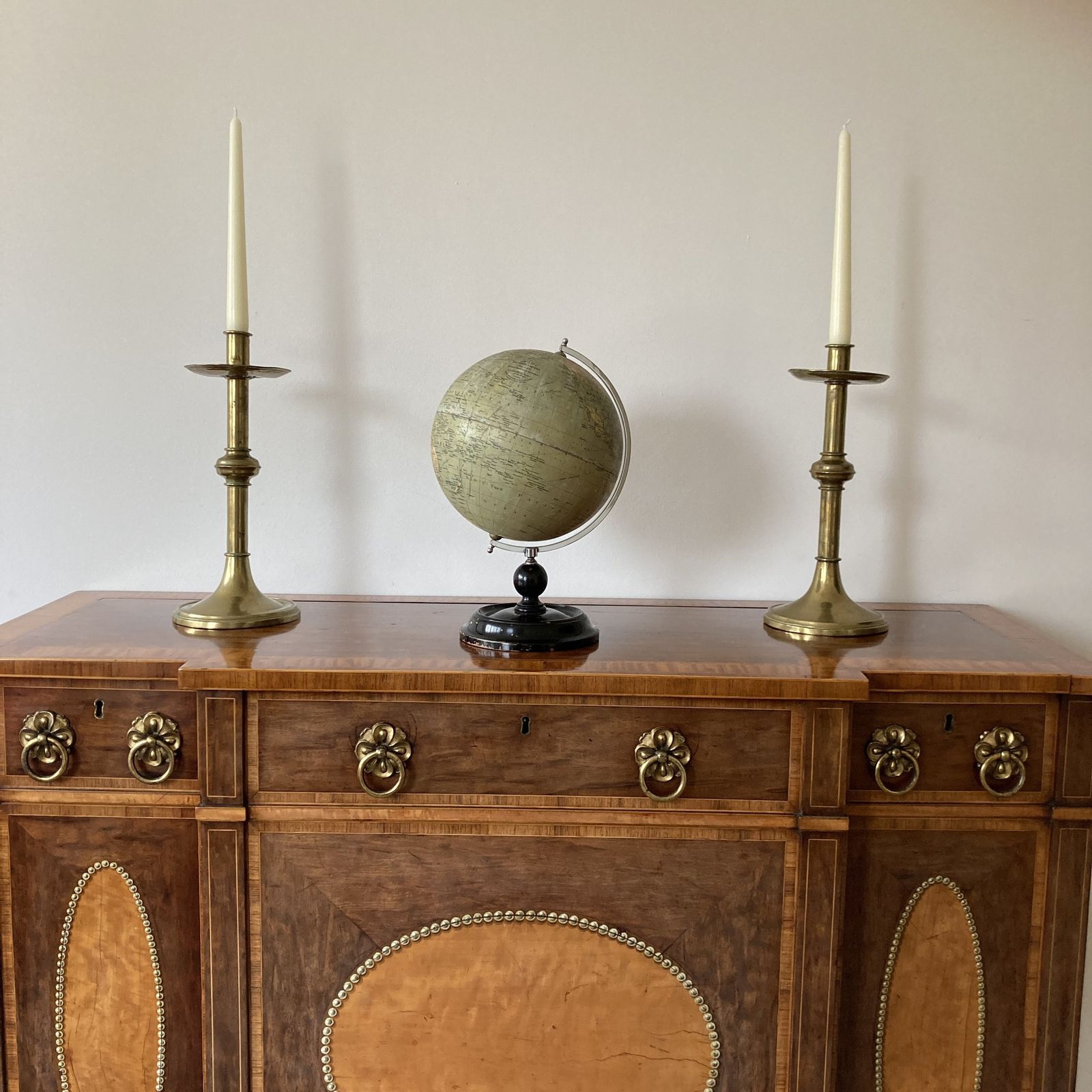 A Beautiful Quality George V Phillips 8” British Empire Terrestrial Globe, Circa 1930 photo furniture