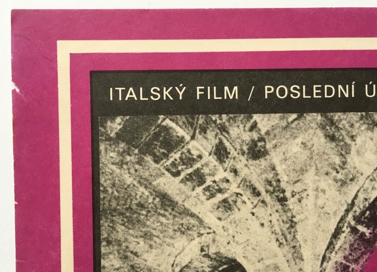 Original Film Poster, In The Name Of The Pope King, Martin Dyrynk, 1981, Genuine Czech Vintage Print photo for sale