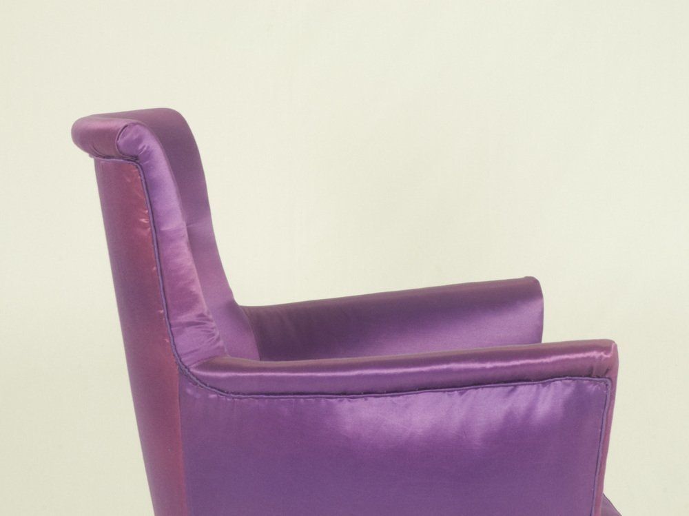 Italian Purple Armchairs 1950s Set Of 2 photo Furniture
